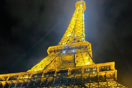 Eiffel Tower at Night Guided Summit Elevator Tour