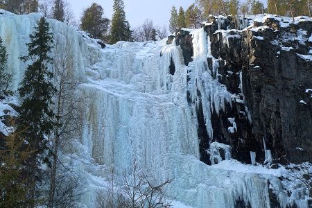 Korouoma Canyon Frozen Waterfalls