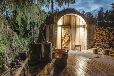 Traditional smoke sauna experience and national park visit