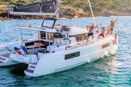 Luxury Catamaran trip to La Maddalena Archipelago from Porto Rafael