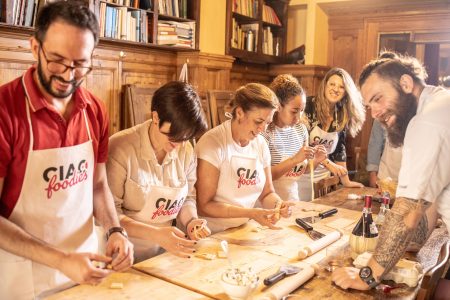 Pasta Lovers Cooking Class: Learn To Cook Tagliatelle, Ravioli, And Tiramisù with Optional Grocery Shopping At Sant’ambrogio Market