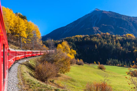 Bernina Express and St Moritz full day tour from Milan