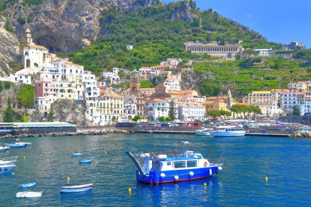 Full day tour to Sorrento coast, Positano and Amalfi by boat from Naples – maximum 12 people