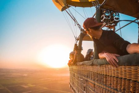 Hot Air Balloon Trip Over Luxor City